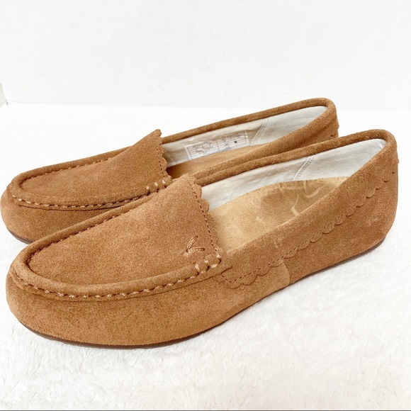 Vionic McKenzie Suede Moccasin loafers 5 leather - Picture 1 of 8